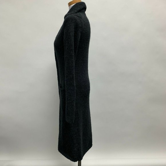 J. Crew Women's Long Duster Cardigan Sweater Size Medium Gray Alpaca Blend - Picture 3 of 10